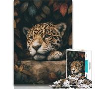 Jungle Cheetah Jigsaw Puzzles for Teenagers 1000 Jigsaws,Stress Reliever Difficult Challenge Deal As Gifts for The Whole Family (50x75cm)