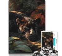 Jungle Cheetah Jigsaws 1000 Pieces for Teenagers,Staycation Kill Time Every Piece Is Unique - Challenging Family Fun Game (50x75cm)
