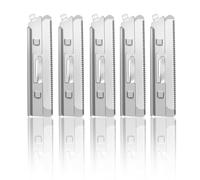 JUNGLE CULTURE Dermaplaning Blades for Face • 5 Razor Refills for Women | Single-Edge Swedish Stainless Steel Replacement Blades • Swaps in Seconds • Peach Fuzz, Brow, Chin & Upper Lip Prep