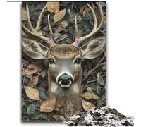 Jungle Deer Jigsaw Puzzles for Teenagers 2000 Pieces, Educational Toy Funny Family Games Unique Home Decor (70x100cm)