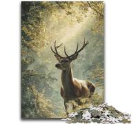 Jungle Deer Puzzles for Adults 2000 Pieces,Staycation Kill Time Every Piece Is Unique - Challenging Family Fun Game (70X100cm)