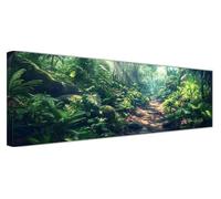 Jungle Diamond Art, Diamond Painting Trails, 5D Round Full Drill Crystal Art Kits for Beginner, DIY Rhinestone Embroidery Mosaic Kits for Adults for Home Wall Room Decor, Large Canvas 150x50cm F1-35