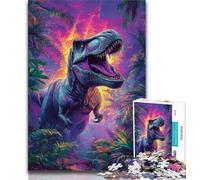 Jungle Dinosaur 1000 Piece Jigsaw Puzzles,Challenging To Complete But Fun And Humorous Birthday Present,Gifts,Wall Art (38x26cm)