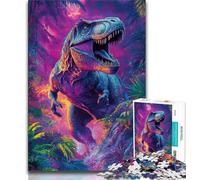 Jungle Dinosaur Jigsaw Puzzles for Teenagers 1000 Piece,for Educational Game Challenge Toy Unique Home Decor And Gifts (75x50cm)