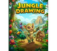 Jungle Drawing Coloring Book for Adults and Teens: 80 Pages of Exotic Animals, Relaxing Jungle Scenes & Stress Relief Art Therapy for Creativity, Focus, and Mindfulness (Creative Coloring Collection)