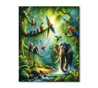 Jungle Elephant Animals Puzzles 1500 for Adults,jigsaw puzzles for adults 1500 Pieces Puzzle Home Challenging Educational Games Home Decoration puzzle Gifts