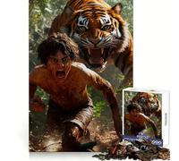 Jungle Escape 1000 Piece Jigsaw Puzzles for Teenagers Sharp Brain Vivid Hue Family Pastime (38x52cm)