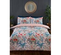 Jungle Expedition Single Duvet Cover Set - Blush