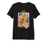 Jungle Explorer Jaguar Kids Tropical Wildlife Adventure Premium T-Shirt