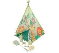 Jungle Explorer Play Tent - with 6-piece Accessories - Suitable for Indoor and Outdoor - Boys & Girls Age 3+ Years