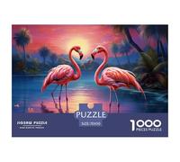 Jungle Flamingo Jigsaw Puzzles for Adults Animal Puzzles 1000 Pieces Educational Games Home Decoration Gifts 70x50cm/1000pcs