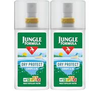 Jungle Formula Dry Protect Insect Repellent (90ml Spray Bottle) - DEET Free Mosquito, Midge & Biting Insect Repellent - Up to 6 Hours Protection from Bites - Non Greasy, Lightly Fragranced Bug Spray
