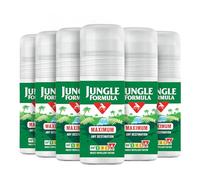 Jungle Formula Maximum 50% DEET Insect Repellent, 6 x 50ml Roll-Ons