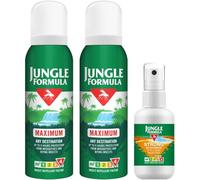Jungle Formula Travel Pack - 2 x Maximum Spray125ml - 1 x Strong Spray 60ml by Kandy Collection