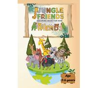 Jungle Friends Coloring Book for Kids: Learn, Imagine, and Color - Cute Jungle Animals for Little Hands