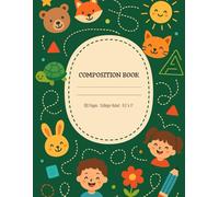 Jungle Friends Composition Notebook for Kids: Cute Animal Themed Writing Book for School and Home / College Ruled / 100 Pages / 8.5x11 Inches