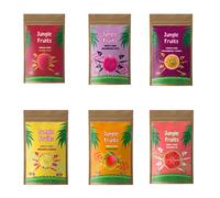 Jungle Fruits - Variety Pack (6 Bags) | No Sugar Or Preservatives, 100% Fruit, Healthy Vegan Dried Fruit Snack, Keto Friendly, Perfect for On The Go Snacking