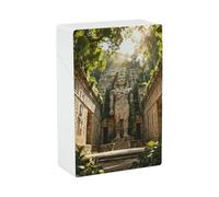 Jungle God Cigarette Case Stylish Plastic Cigarette Holder Box for Women Men Portable Crush-Proof Cigarette Organizer