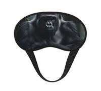 Jungle Gorilla Blackout Sleep Mask - Soft Adjustable Eye Mask for Full Light Blocking, Deep Sleep, Travel & Relaxation