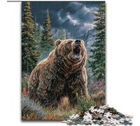 Jungle Grizzly 1000 Pieces Jigsaw Puzzles For Teens And Adults, Help The Brain Exercise Addictive Toys to Cultivate Patience Perfect Decoration (50x75cm)