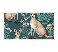 Jungle Kangaroo-445 Cushioned Kitchen Runner Rug Mat Stain Resistant, Easy Wipe Clean for House Sink Office,15.7"x29.5"in