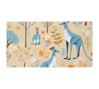 Jungle Kangaroo-454 Cushioned Kitchen Runner Rug Mat Stain Resistant, Easy Wipe Clean for House Sink Office,15.7"x29.5"in