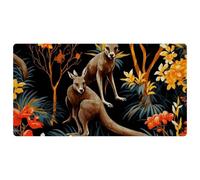 Jungle Kangaroo-526 Cushioned Kitchen Runner Rug Mat Stain Resistant, Easy Wipe Clean for House Sink Office,15.7"x29.5"in