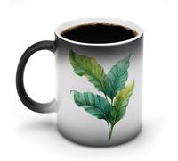 Jungle Leaf Color Changing Mugs Heat Changing Ceramic Coffee Mug Novelty Funny Tea Water Cup 11OZ