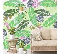 Jungle Leaves Stencil Pack - Tropical Wall Mural Stencils - Create Jungle & Tropical Vibe Using Stencils Instead of Wallpaper - 2 Pack Sizes (Large Pack)