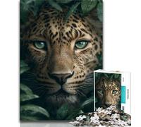 Jungle Leopard 1000 Piece Jigsaw Puzzle for Adults And Teenagers,Educational Toy Funny Family Games Unique Home Decor (38x26cm)