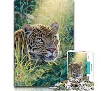 Jungle Leopard 1000 Piece Jigsaw Puzzle for Adults And Teenagers,for Educational Game Challenge Toy for Is Ideal As A Gift for The Whole Family (50x75cm)