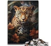 Jungle Leopard 1000 Piece Jigsaw Puzzles for Adults,Family Game Stress Reliever Difficult Challenge Artists Collection,Fine Art (38x26cm)
