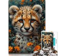 Jungle Leopard 1000 Piece Jigsaw Puzzles for Adults & Teens,Help The Brain Exercise Addictive Toys to Cultivate Patience A Work of Art (75x50cm)