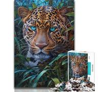 Jungle Leopard Adult Jigsaws 1000 Pieces Difficult,Learning Educational Toys Family Games Gifts for Friends And Family 38x26cm