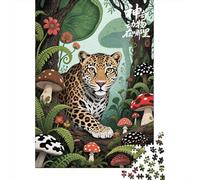 Jungle Leopard, Classic Puzzle, 1000 Pieces, 52x38cm/1000pcs | For adults who enjoy puzzles over the holidays: Adult jigsaw puzzle with 1000 pieces turns winter downtime into puzzle time.