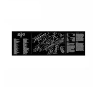 Jungle Leopard Gun Cleaning Rubber Mat Mouse Pad Parts Diagram For AR15 AK47 GL0CK SIG 1911(AK47)