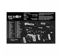Jungle Leopard Gun Cleaning Rubber Mat Mouse Pad Parts Diagram For AR15 AK47 GL0CK SIG 1911(S1G S AUER P226)