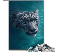 Jungle Leopard Jigsaw Puzzles for Adults 1000 Piece, Educational Games DIY Toys with Matching Poster And Trivia Sheet for Age 14+ (50x75cm)