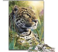 Jungle Leopard Jigsaw Puzzles for Teenagers 1000 Piece Puzzle, Family Game Stress Reliever Difficult Challenge Great Gifts And Toys (26x38cm)
