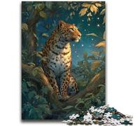 Jungle Leopard Jigsaw Puzzles for Teenagers 2000,Challenging Game And Family Play with Fully Interlocking Randomly Shaped Pieces (70X100cm)