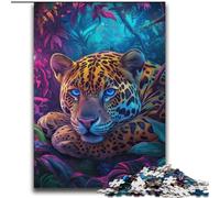 Jungle Leopard Jigsaw Puzzles for Teenagers 2000 Pieces, for Educational Game Challenge Toy Birthday Present, Gifts, Wall Art (70x100cm)