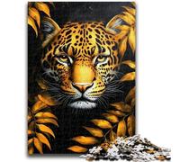 Jungle Leopard JigsawPuzzle 1000 Pieces for Adults,Challenging Game And Family Play for Is Ideal As A Gift for The Whole Family (50x75cm)