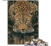 Jungle Leopard JigsawPuzzle 1000 Pieces for Adults, Educational Games Home Decoration Birthday Present, Gifts, Wall Art (50x75cm)
