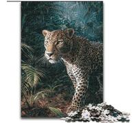 Jungle Leopard JigsawPuzzle 1000 Pieces for Teenagers, Challenging Game Gifts for Is Ideal As A Gift for The Whole Family (26x38cm)