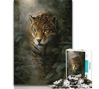 Jungle Leopard Jigsaws 1000 Pieces for Teenagers,for Educational Game Challenge Toy for Is Ideal As A Gift for The Whole Family (75x50cm)