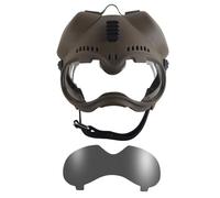 Jungle Leopard K9 Hunting Dog Tactical Helmet Outdoor Protection Goggles for Belgian Dutch Terrier German Shepherd Average-sized(CB)