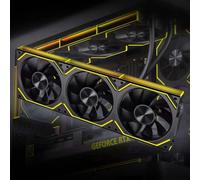 Jungle Leopard PC Fan JM-V2 RS 120 Infinity Mirror Module Daisy-Chain ARGB Fan 120mm Triple Pack Suitable for Computer Case & 360mm AIO Cooler (Black Reverse)