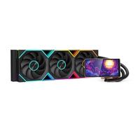 Jungle Leopard PF 360 CPU Water AIO Cooler Liquid Cooling|5.5-inch LCD Magnetic Screen|360mm ARGB Infinity Mirror 2000RPM PWM Fan|Lower Noise |for Intel LGA1851/1700/1200/115X AMD AM4/AM5 (Black)
