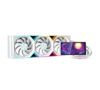 Jungle Leopard PF 360 CPU Water AIO Cooler Liquid Cooling|5.5-inch LCD Magnetic Screen|360mm ARGB Infinity Mirror 2000RPM PWM Fan|Lower Noise |for Intel LGA1851/1700/1200/115X AMD AM4/AM5 (White)
