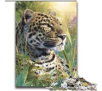 Jungle Leopard Puzzles for Adults 2000 Pieces, Fun Games Every Piece Is Unique - Challenging Family Fun Game (70x100cm)